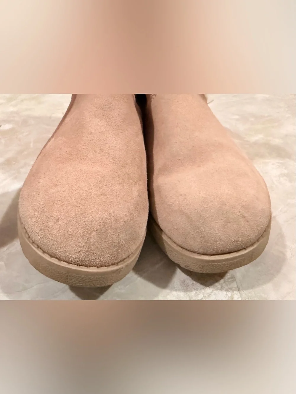 Women's Pink Faux-Suede Cozy Fur-Lined Winter Boots
